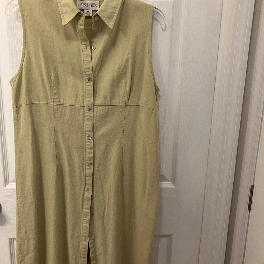 Wonderful Casual Annex Causal Corner Pale-Green Dress Size 10